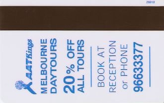 Hotel Keycard Mercure Melbourne Australia Back