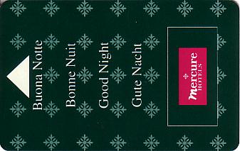 Hotel Keycard Mercure Milan Italy Front