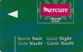 Hotel Keycard Mercure Paris France Front