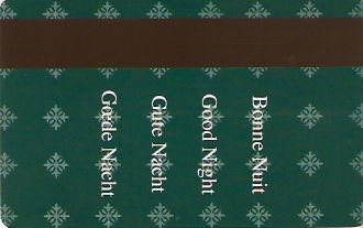 Hotel Keycard Mercure Paris France Back