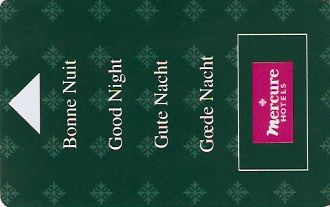 Hotel Keycard Mercure Paris France Front
