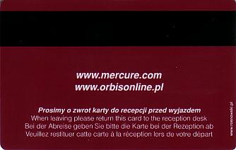 Hotel Keycard Mercure  Poland Back