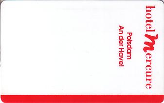 Hotel Keycard Mercure Potsdam Germany Front