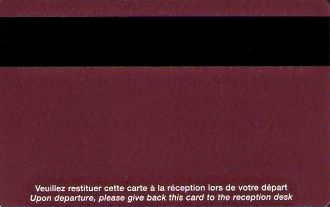 Hotel Keycard Mercure Prague Czech Republic Back