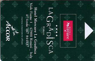 Hotel Keycard Mercure Rimini Italy Front