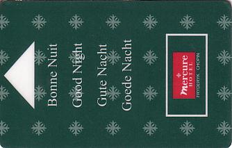 Hotel Keycard Mercure Warsaw Poland Front