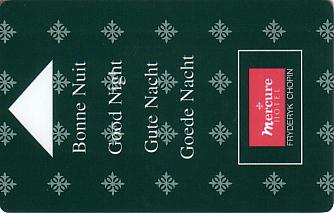 Hotel Keycard Mercure Warsaw Poland Front
