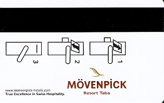 Hotel Keycard Movenpick Taba Egypt Back