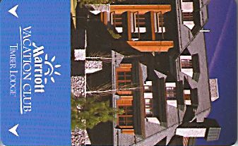 Hotel Keycard Marriott - Vacation Club Timber Lodge U.S.A. Front