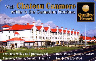 Hotel Keycard Quality Inn & Suites Canmore Canada Front