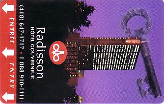 Hotel Keycard Radisson  Canada Front