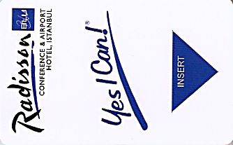 Hotel Keycard Radisson Istanbul Turkey Front