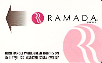Hotel Keycard Ramada Ankara Turkey Front