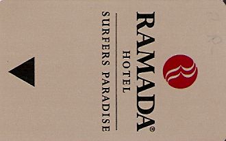 Hotel Keycard Ramada Surfers Paradise Australia Front