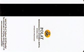 Hotel Keycard Renaissance Istanbul Turkey Back