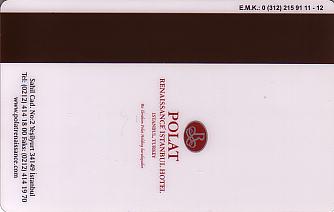 Hotel Keycard Renaissance Istanbul Turkey Back