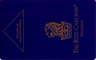 Hotel Keycard Ritz Carlton Istanbul Turkey Front