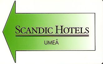 Hotel Keycard Scandic Umea Sweden Front