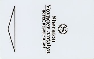Hotel Keycard Sheraton Antalya Turkey Front