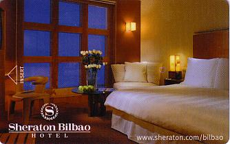 Hotel Keycard Sheraton Bilbao Spain Front