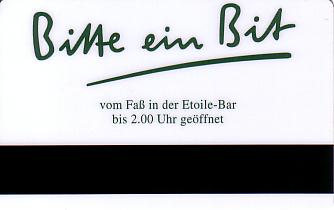 Hotel Keycard Steigenberger Duesseldorf Germany Back