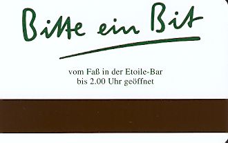 Hotel Keycard Steigenberger Duesseldorf Germany Back