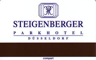 Hotel Keycard Steigenberger Duesseldorf Germany Back