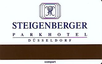 Hotel Keycard Steigenberger Duesseldorf Germany Back