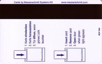 Hotel Keycard Steigenberger Frankfurt Germany Back