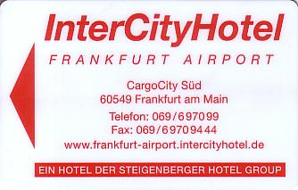 Hotel Keycard Steigenberger Frankfurt Germany Front