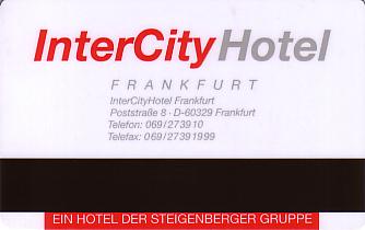 Hotel Keycard Steigenberger Frankfurt Germany Back