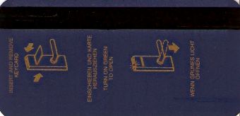 Hotel Keycard Steigenberger Frankfurt Germany Back