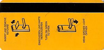 Hotel Keycard Steigenberger Frankfurt Germany Back