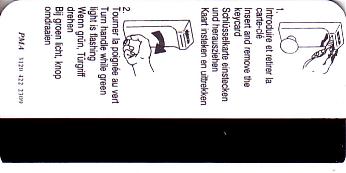 Hotel Keycard Steigenberger The Hague Netherlands Back