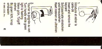 Hotel Keycard Steigenberger The Hague Netherlands Back