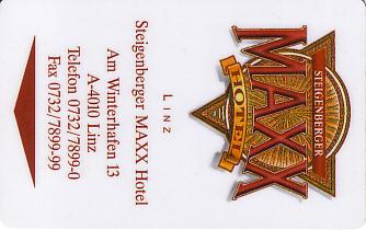 Hotel Keycard Steigenberger Linz Austria Front