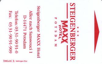 Hotel Keycard Steigenberger Potsdam Germany Front