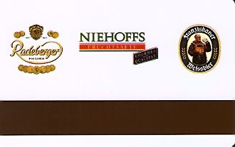 Hotel Keycard Steigenberger Stralsund Germany Back