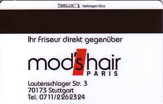 Hotel Keycard Steigenberger Stuttgart Germany Back