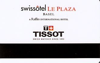 Hotel Keycard Swissotel Basel Switzerland Back