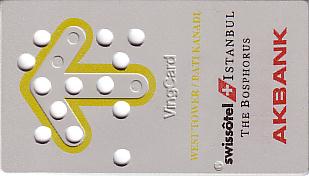 Hotel Keycard Swissotel Istanbul Turkey Front