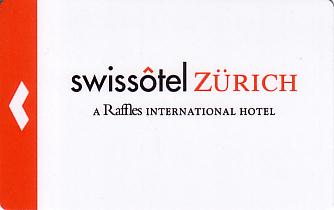 Hotel Keycard Swissotel Zurich Switzerland Front