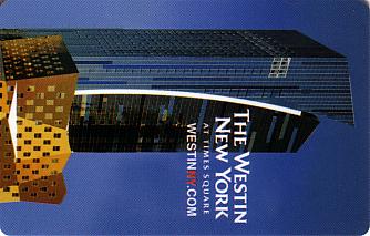Hotel Keycard Westin New York City U.S.A. Front