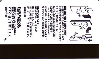 Hotel Keycard Best Western Generic Back