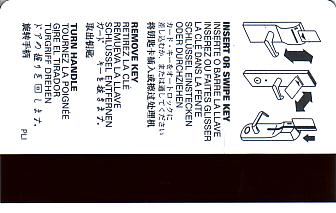 Hotel Keycard Best Western Generic Back
