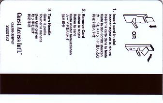 Hotel Keycard Best Western Generic Back
