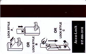 Hotel Keycard Best Western Generic Back