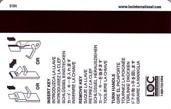 Hotel Keycard Best Western Generic Back