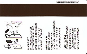 Hotel Keycard Best Western Generic Back