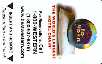 Hotel Keycard Best Western Generic Front